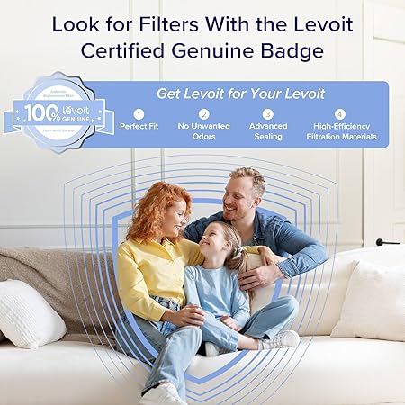 LEVOIT Air Purifiers for Home Large Room Up to 1733 Ft² in 1 Hr With Air Quality Monitor, HEPA Sleep Mode, Auto Mode, Smart WiFi, 3-in-1 Filter Captures Pet Allergies, Smoke, Dust, Core 400S-P, White
